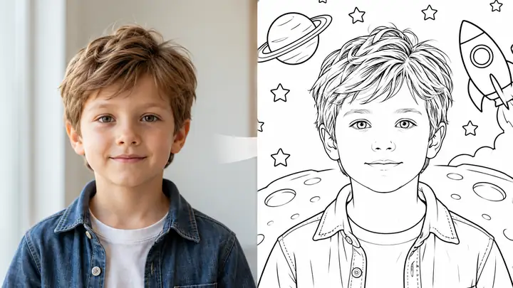 AI coloring page generator